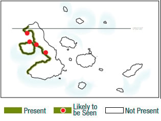 Map Flightless Galapagos